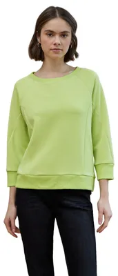 Produktbild von Street One Studio Softes Shirt mit Rippdetails Flare Green 44