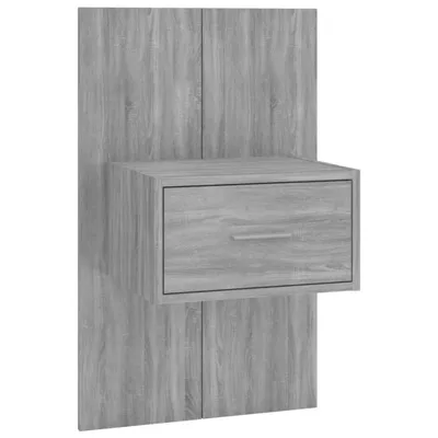 Produktbild von Wand-Nachttisch Grau Sonoma 48,5 x 32,5 x 80 cm