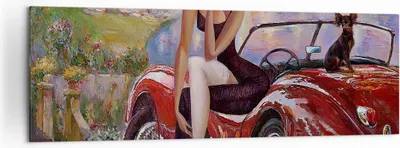 Produktbild von Bild auf Leinwand - Leinwandbild - frau modern - 160x50cm - Wand Bild - Wanddeko - Wandbilder - Leinwanddruck - Bilder - Kunstdruck - Wanddekoration - Leinwand bilder - Wandkunst - AB160x50-3468