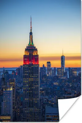 Produktbild von MuchoWow® Poster Empire State Building in Manhattan 20x30 cm - Papierdruck