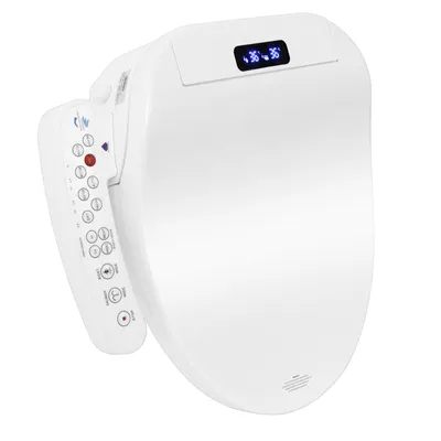 Produktbild von Puluomis WC-Sitze Intelligenter Toilettensitz mit Warmwasser, Warmluft, Heizsitz, Duschfunktion, Trocknung, 4-Temperaturstufen, Nachtlicht lang