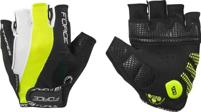 Produktbild von Handschuhe FORCE STRIPES schwarz fluor %%% * : Größe - M Größe: M