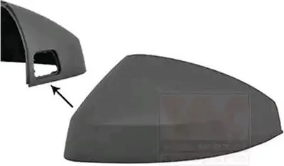 Produktbild von VAN WEZEL 0335843 Außenspiegel Abdeckung Kappe Links für AUDI A3 Sportback (8VA, 8VF) Grundiert Spiegelkappe