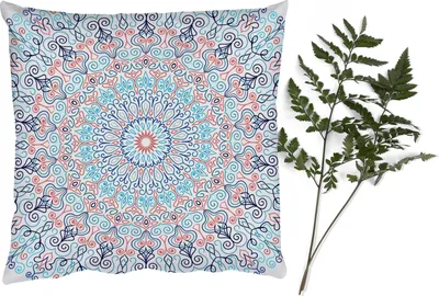 Produktbild von MuchoWow® Zierkissen Sofakissen Wohnzimmer Dekokissen 60x60 cm Abstrakt - Mandala - Hippie - Boho - Sitzfläche - Foto Polster