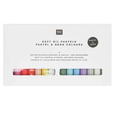 Produktbild von Ölpastellkreide Pastell- & Neonfarben, 12 Farben