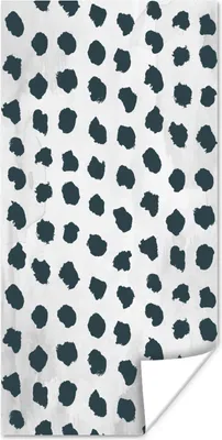 Produktbild von MuchoWow® Poster Polka dots - Schwarz - Marmor 20x40 cm - Plakat - Foto