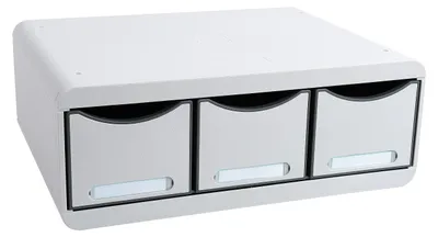 Produktbild von Exacompta 318740D Toolbox Office mit 3 Schubladen aus Kunststoff zur Aufbewahrun