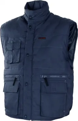 Produktbild von Weste Winterweste Outdoorweste Herren Berufsweste Arbeitsweste gefüttert blau XL