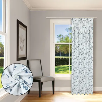 Produktbild von Gardine "Ghana" aus Bio Baumwolle mit Kräuselband oder Tunneldurchzug 140cm x 245cm