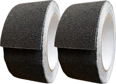 Obrázok produktu pre Protisklzová páska, protisklzové pásky, 50 mm x 5 m, samolepiace, 2 rolky, čierna