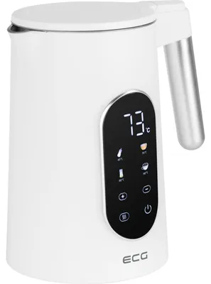 Zdjęcie produktu dla ECG RK 1799, 1,7 l, 2200 W, Biały, Plastik, Stal nierdzewna, Regulowany termostat, Wskaźnik poziomu wody
