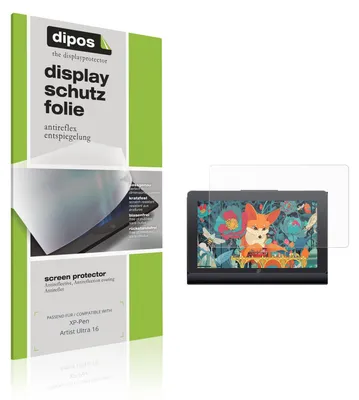 Produktbild von 2x Schutzfolie für XP-Pen Artist Ultra 16 matt Displayschutzfolie Folie Display Schutz dipos