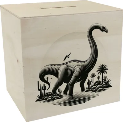 Produktbild von Brachiosaurus Spardose aus Holz