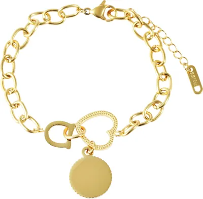 Produktbild von Akzent Armband aus Edelstahl, Gravurmünze, 17+3 cm