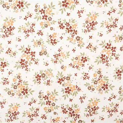 Immagine prodotto di Tessuto jersey, motivo floreale, bianco sporco, rosa, verde, cotone, larghezza 150 cm