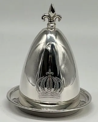 Image de Pompöös by Casa Padrino Coquetier baroque de luxe avec couvercle Argent - réalisé par Harald Glööckler