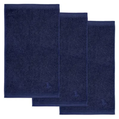 Immagine prodotto di Asciugamano per ospiti Möve "Superwuschel" confezione da 3 pezzi blu navy 30x50 cm