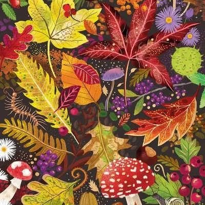 Produktbild von 20 Servietten Falls Beauty - Bunte Herbstblätterwelt 33x33cm