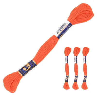 Produktbild von 3 Docken Stickgarn je ca. 8m Sticktwist 100% Baumwolle Stickerei verschiedene Farbwahl, Farbe :2382 nektarfarbig