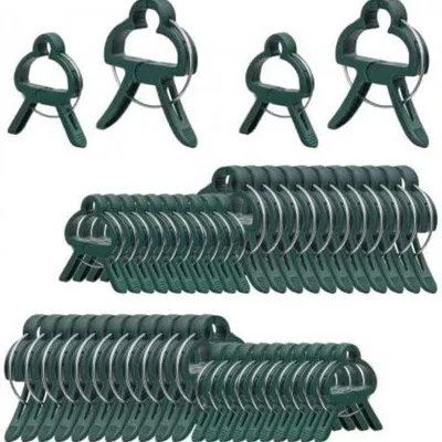 Produktbild von Famanu Pflanzenclips Set - 40 Multifunktionale Klemmen für Kletterpflanzen