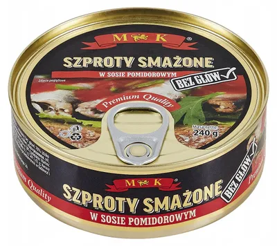 Obrázok produktu pre Szproty smażone w sosie pomidorowym 240 g