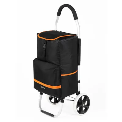 Produktbild von Eskey Trolley Einkaufstrolley mit Kühlfach - Wasserdicht - 50L -  Einkaufstrolley klappbar - Einkaufswagen - Reflektoren
