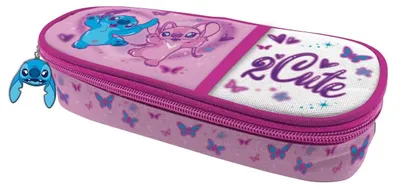 Obrázek produktu pro Školní pouzdro s klopou Stitch růžové barvy - Beniamin
