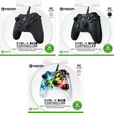 Produktbild von NACON EVOL-X Pro, Gamepad, PC, Xbox, Xbox One, Schaltfläche Zurück, D-Pad, Richtungstasten, Menü-Taste, Analog / Digital, Kabelgebunden, USB