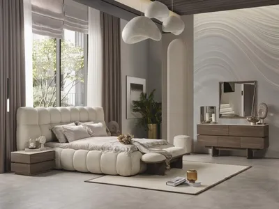 Immagine prodotto di Camera da letto letto 2x comodini credenza con specchio set completo di design