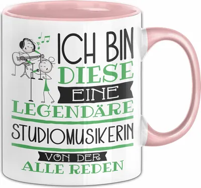 Produktbild von Studiomusikerin Tasse Geschenk Ich Bin Diese Eine Legendäre Studiomusikerin Von Der Alle Reden Geschenkidee Geburtstag Weihnachten (Rosa)