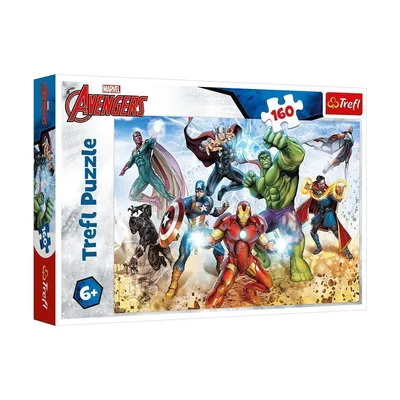 Immagine prodotto di Puzzle da 160 pezzi «Pronti a salvare il mondo» - Avengers Trefl