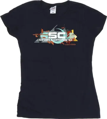 Produktbild von Disney - "Lightyear Star Command Graphic Title" T-Shirt für Damen BI29116 (L) (Marineblau)