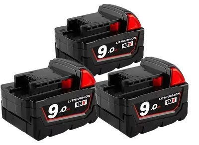 Produktbild von Ersatzbatterie, 12,0Ah Kapazität, hohe Entladerate, 3PCS-9000mAh