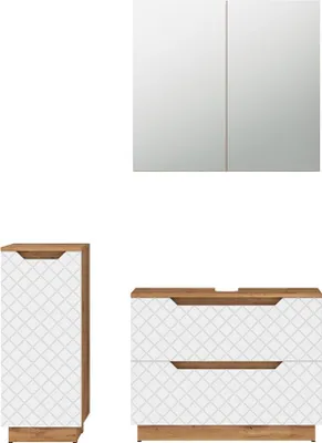 Immagine prodotto di Set di mobili da bagno Vicco Lotta Bianco 3 parti, Model 59508