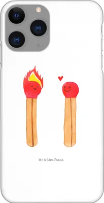 Produktbild von Mr. & Mrs. Panda Iphone 11 Pro Handyhülle Streichhölzer - Weiß - Geschenk, Liebesbeweis, Handy Case, Freundin, Premium Kunststoff, Liebesgeschenk