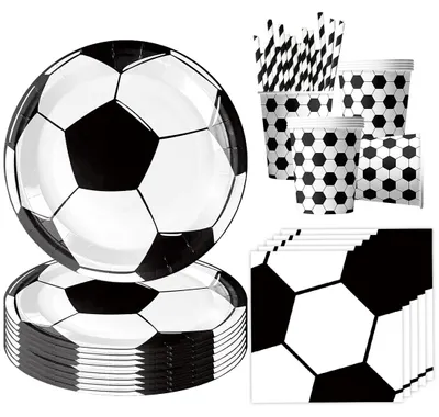 Obrázok produktu pre Sada 50 kusov na futbalovú tému, vhodná na oslavy a dekorácie