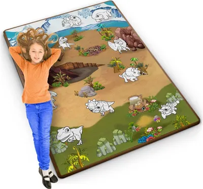 Zdjęcie produktu dla Kolorowy filc malarski, zwijany 120 x 90 x 0,3 cm Ricokids RK-344