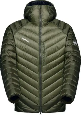 Mammut Broad Peak IN Herrenjacke in olivgrün; mit Kapuze und gestepptem Design.