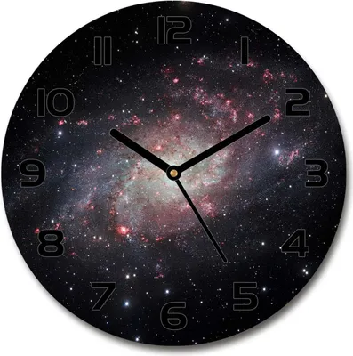 Produktbild von Wanduhr aus Glas 30fi Glasbild Glasuhr Gehärtetes Glas - schwarze-zeiger - Nebula