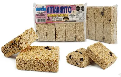 Immagine prodotto di Autentiche barrette messicane all'amaranto (Alegrías) – Confezione speciale "Kevin" – Confezione da 400 g (5 pezzi)