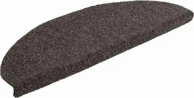 Image de vidaXL Tapis de sol auto-adhésifs 5 pcs. 65x21x4 cm Anthracite Demi-Rond Grand