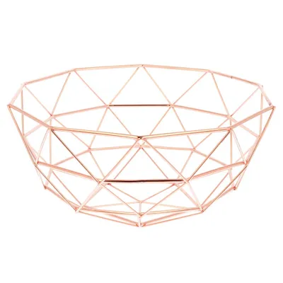 Image de Brunbeste corbeille à fruits en acier 25cm or rose 33506