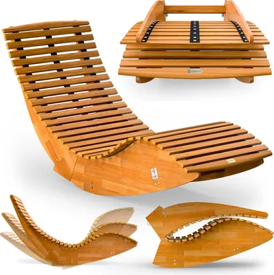 Produktbild von CASARIA® Sonnenliege Klappbar Wetterfest Holz 160kg Belastbarkeit Pflegeleicht FSC®-zertifiziert Akazie Garten Balkon Sauna Liege Holzliege Relaxliege 195x60cm