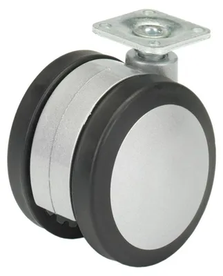 Zdjęcie produktu dla Twin castor,9078512,Ø75mm,black