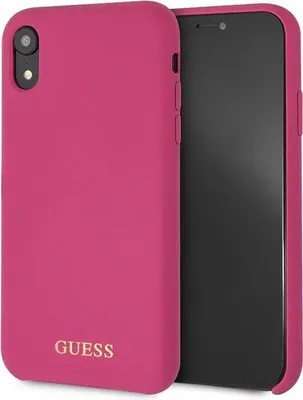 Produktbild von Guess Back Cover Roze - Soft Touch Siliconen - iPhone XR