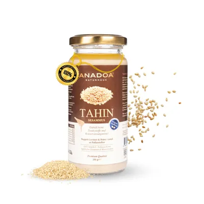 Tahini | Pures & Ungeröstetes Sesammus | Traditionell gemahlen 250 g