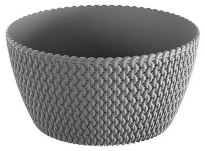 Produktbild von Prosperplast Pflanzentopf/Blumentopf - Kunststoff - steingrau - D24 x H12 cm