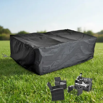 Produktbild von Schutzhülle Gartenmöbel 132x132x80 cm wetterfest UV-beständig Kordelzug