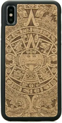 Produktbild von Holzhülle für iPhone Xs Max, Bewood Aniegre Aztekischer Kalender
