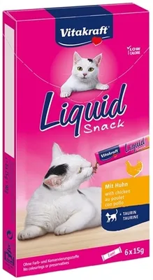 Zdjęcie produktu dla Vitakraft Cat Liquid Huhn & Taurin 6  x 15 g